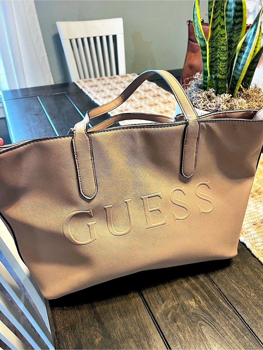 GUESS Brown Tote Bag